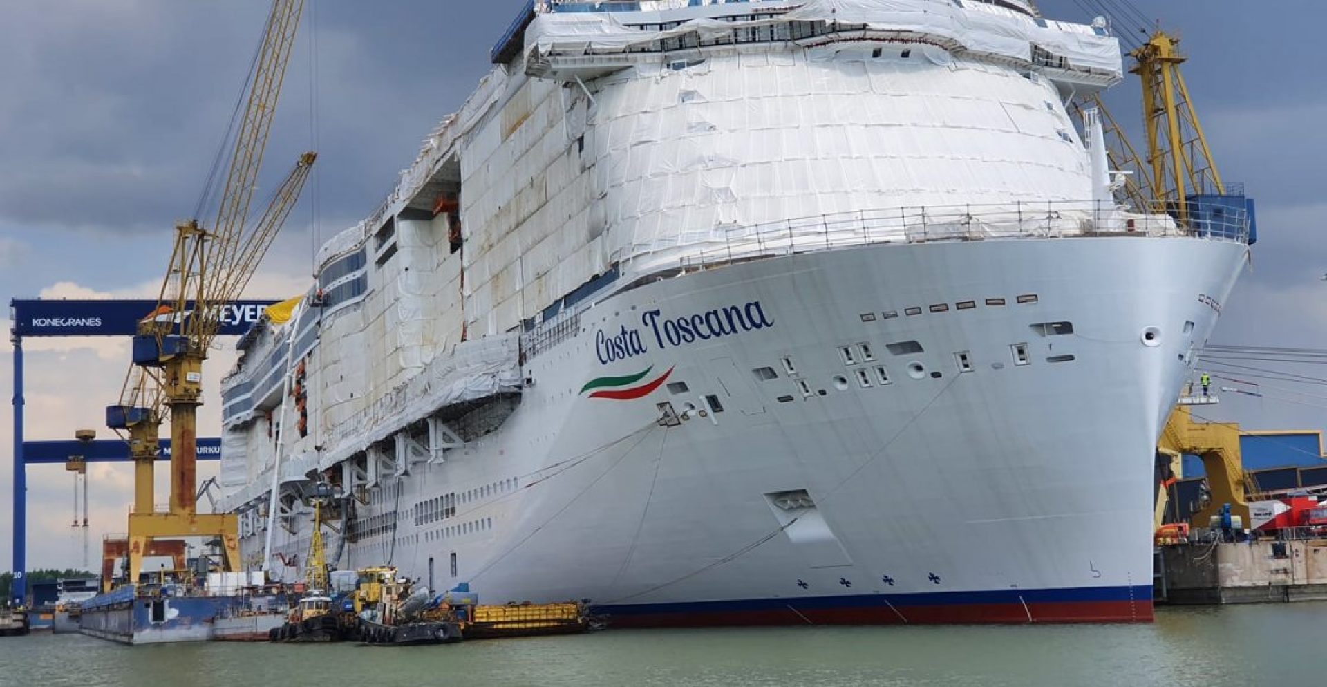 Costa Toscana cruise ship construction